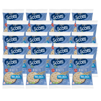 Risette monoporzione 100% riso - Multipack 20 pezzi Risette monoporzione 100% riso - Multipack 20 pezzi