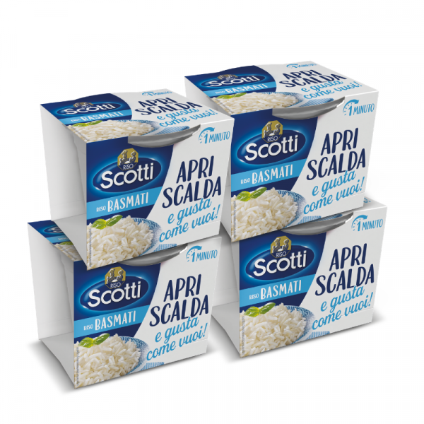 APRI SCALDA E GUSTA BASMATI  - MULTIPACK 4 PEZZI