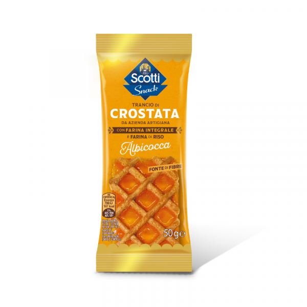 Trancio di crostata con farina integrale albicocca