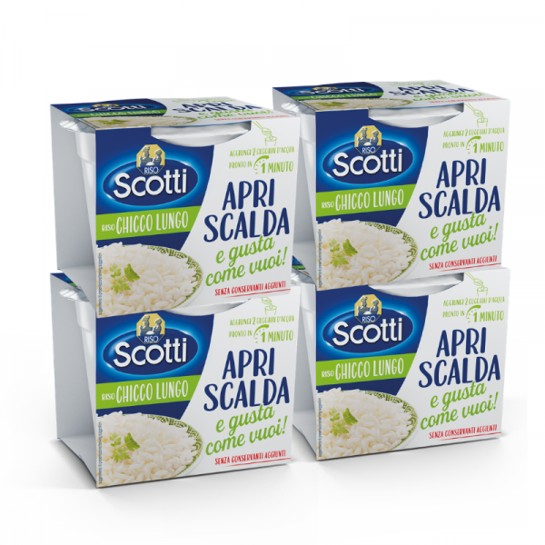 APRI SCALDA E GUSTA CHICCO LUNGO  - MULTIPACK 4 PEZZI