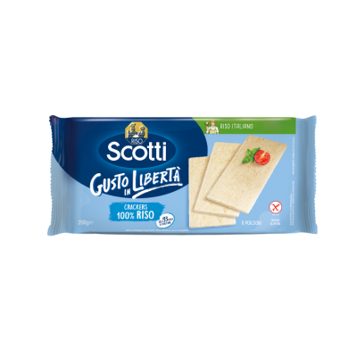 Crackers di riso senza glutine