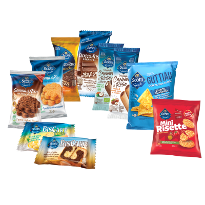 Movie Night Box – 10 snack di riso dolci e salati | Riso Scotti