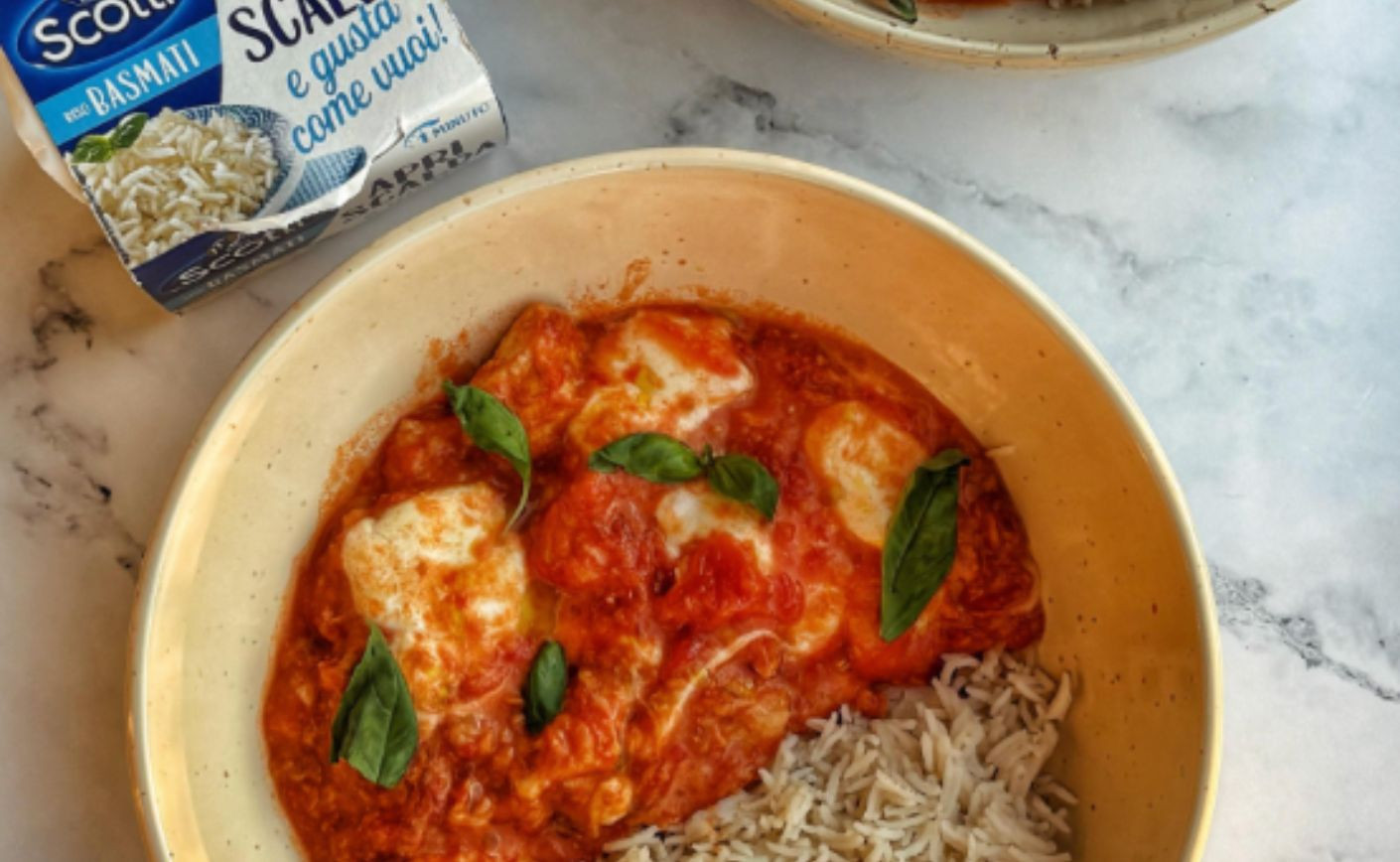 APRI SCALDA E GUSTA BASMATI BOCCONCINI DI POLLO FILANTE