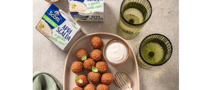 Polpette con Apri Scalda e Gusta Chicco lungo e lenticchie