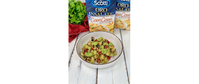 ORO INSALATE COUS COUS SAPORITO CON VERDURE IN FRIGGITRICE AD ARIA